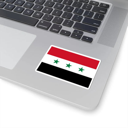Flag of Iraq 1963-1991 (Iraq) STICKER Vinyl Kiss-Cut Decal - The Sticker Space