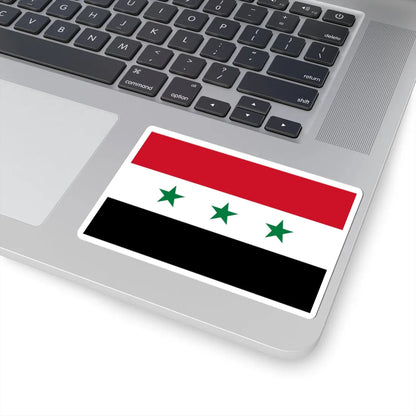 Flag of Iraq 1963-1991 (Iraq) STICKER Vinyl Kiss-Cut Decal - The Sticker Space