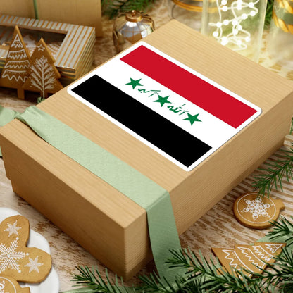 Flag of Iraq 1991-2004 (Iraq) STICKER Vinyl Kiss-Cut Decal - The Sticker Space