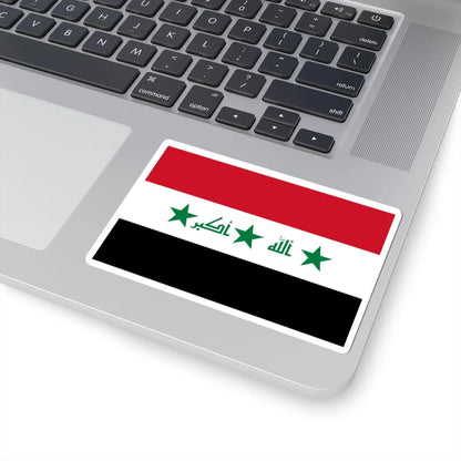 Flag of Iraq 2004-2008 (Iraq) STICKER Vinyl Kiss-Cut Decal - The Sticker Space