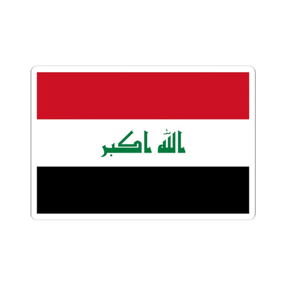 Flag of Iraq (Iraq) STICKER Vinyl Kiss-Cut Decal 6 Inch White - The Sticker Space