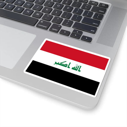 Flag of Iraq (Iraq) STICKER Vinyl Kiss-Cut Decal - The Sticker Space