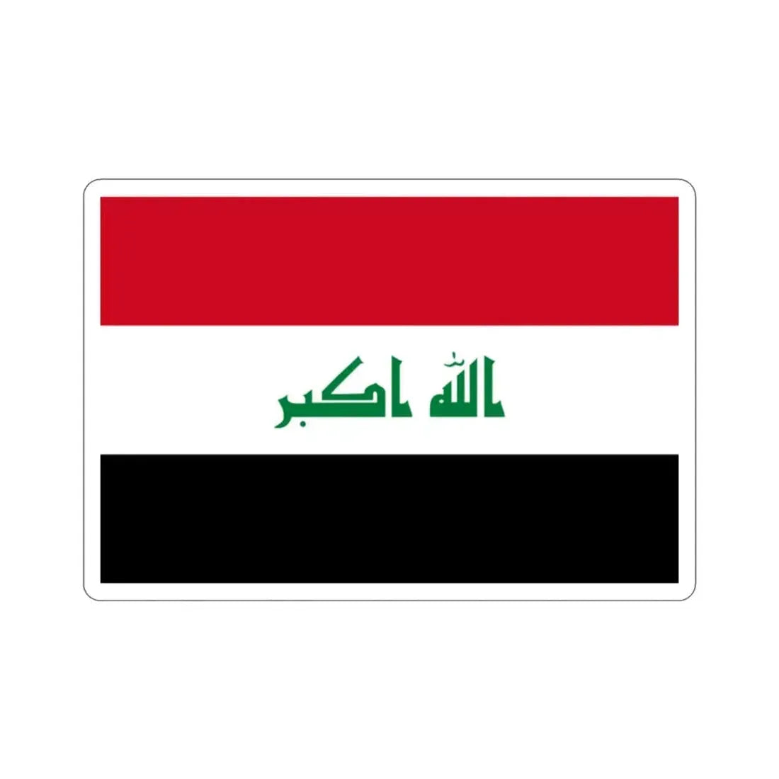 Flag of Iraq STICKER Vinyl Die-Cut Decal 2 Inch - The Sticker Space