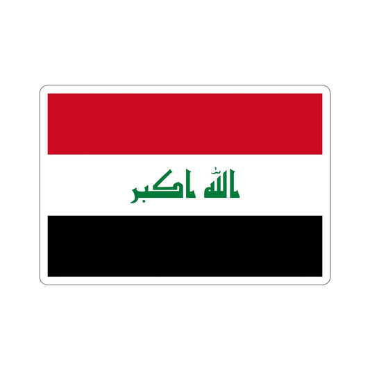 Flag of Iraq STICKER Vinyl Die-Cut Decal-6 Inch-The Sticker Space