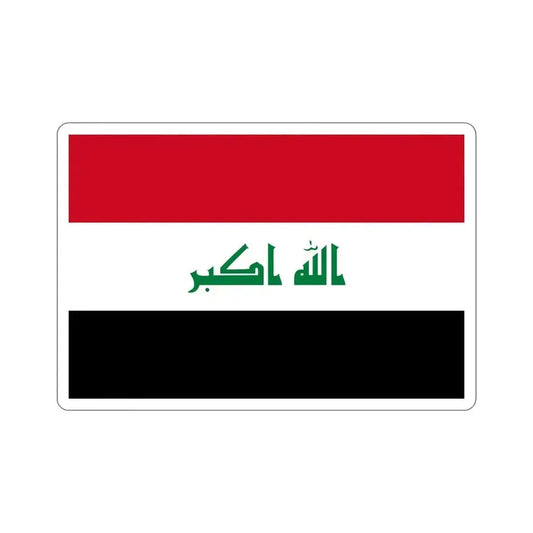 Flag of Iraq STICKER Vinyl Die-Cut Decal 6 Inch - The Sticker Space