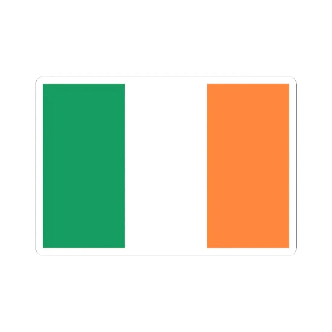 Flag of Ireland 3-2 (Ireland) STICKER Vinyl Kiss-Cut Decal 2 Inch White - The Sticker Space