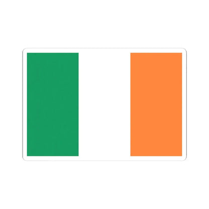 Flag of Ireland 3-2 (Ireland) STICKER Vinyl Kiss-Cut Decal 4 Inch White - The Sticker Space
