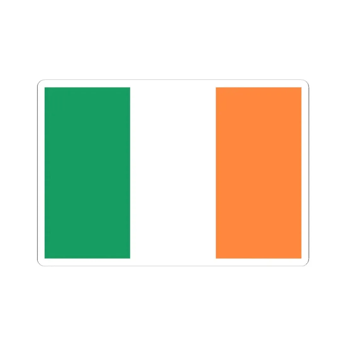 Flag of Ireland 3-2 (Ireland) STICKER Vinyl Kiss-Cut Decal 6 Inch White - The Sticker Space