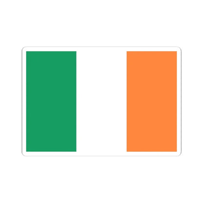Flag of Ireland 3-2 (Ireland) STICKER Vinyl Kiss-Cut Decal 6 Inch White - The Sticker Space