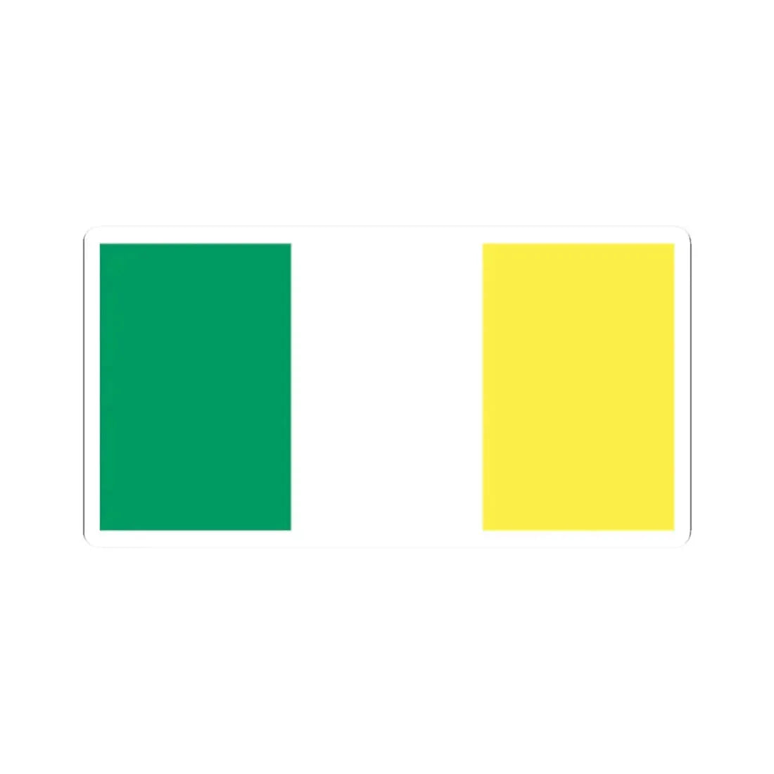 Flag of Ireland gold (Ireland) STICKER Vinyl Kiss-Cut Decal 2 Inch White - The Sticker Space