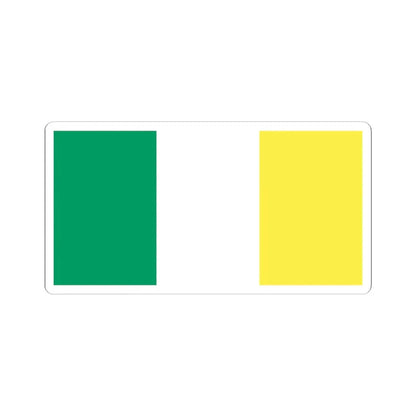 Flag of Ireland gold (Ireland) STICKER Vinyl Kiss-Cut Decal 3 Inch White - The Sticker Space