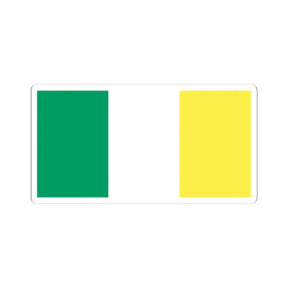 Flag of Ireland gold (Ireland) STICKER Vinyl Kiss-Cut Decal 4 Inch White - The Sticker Space
