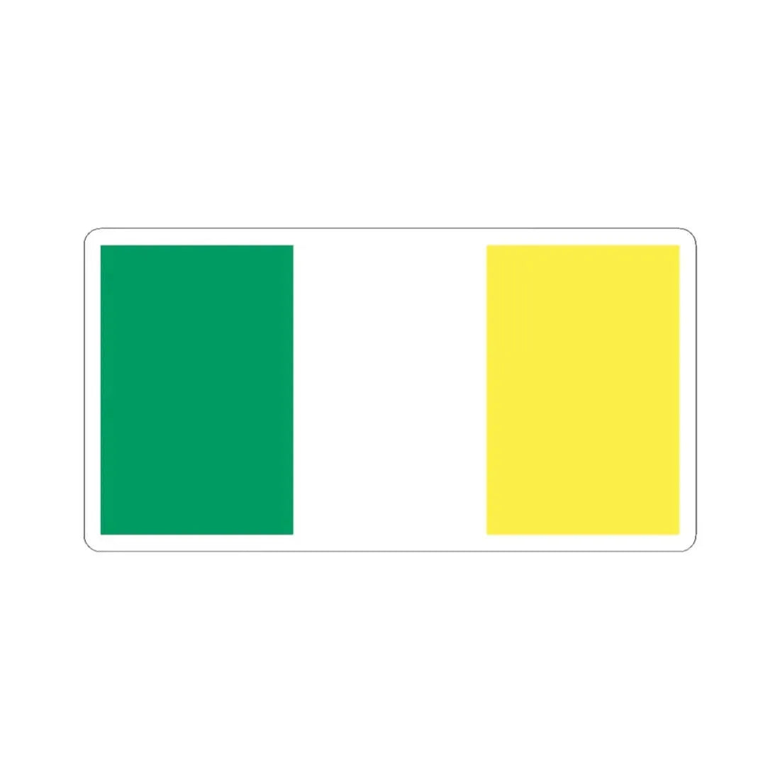 Flag of Ireland gold (Ireland) STICKER Vinyl Kiss-Cut Decal 6 Inch White - The Sticker Space