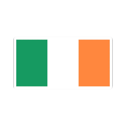 Flag of Ireland (Ireland) STICKER Vinyl Kiss-Cut Decal 2 Inch White - The Sticker Space