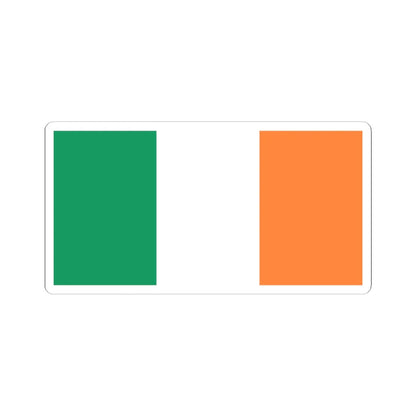 Flag of Ireland (Ireland) STICKER Vinyl Kiss-Cut Decal 3 Inch White - The Sticker Space