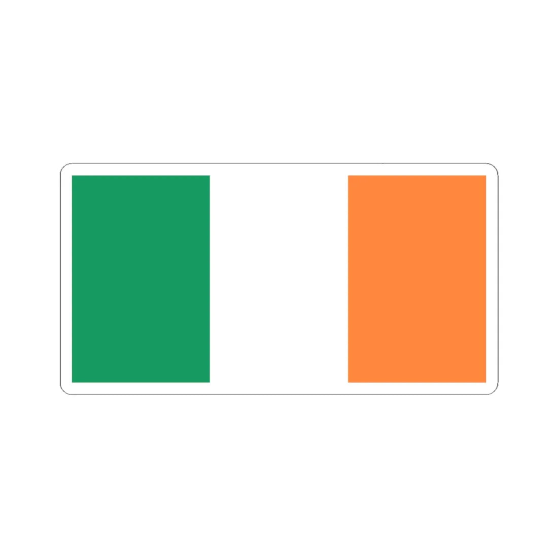 Flag of Ireland (Ireland) STICKER Vinyl Kiss-Cut Decal 6 Inch White - The Sticker Space