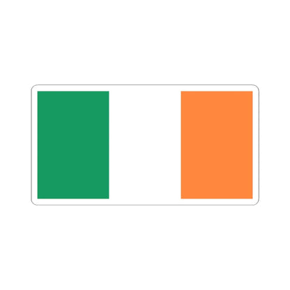 Flag of Ireland (Ireland) STICKER Vinyl Kiss-Cut Decal 6 Inch White - The Sticker Space
