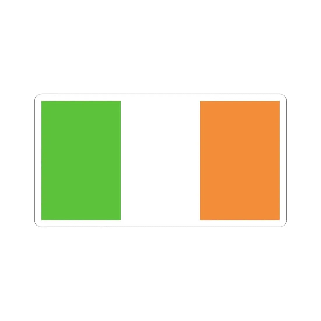 Flag of Ireland WFB 2000 (Ireland) STICKER Vinyl Kiss-Cut Decal 3 Inch White - The Sticker Space