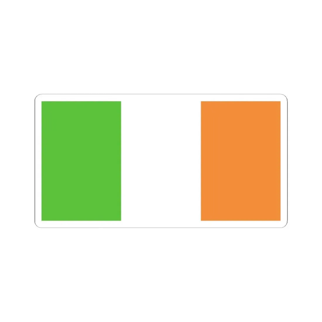 Flag of Ireland WFB 2000 (Ireland) STICKER Vinyl Kiss-Cut Decal 4 Inch White - The Sticker Space