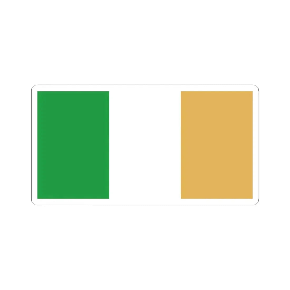 Flag of Ireland WFB 2004 (Ireland) STICKER Vinyl Kiss-Cut Decal 3 Inch White - The Sticker Space