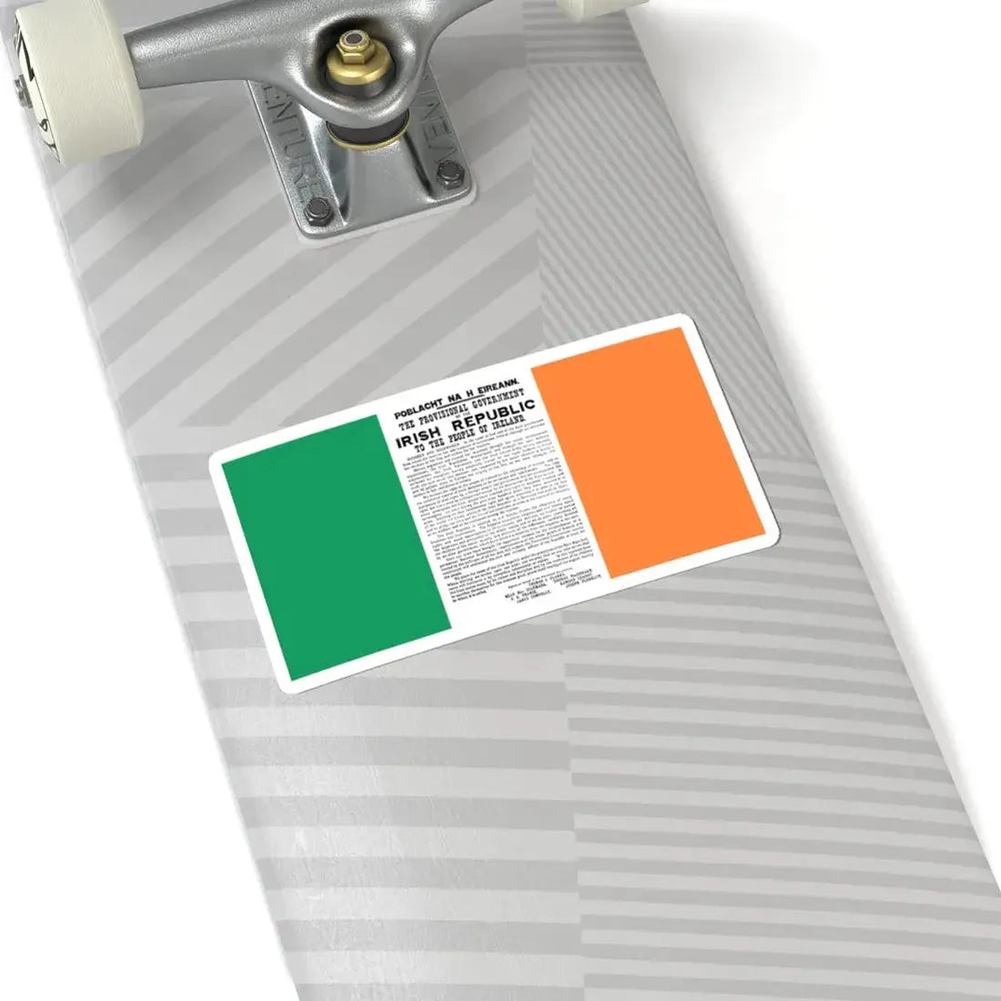 Flag of Ireland with Easter Proclamation (Ireland) STICKER Vinyl Kiss-Cut Decal - The Sticker Space