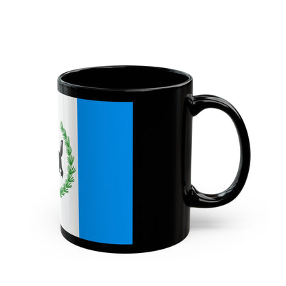 Flag of Irkutsk Oblast Russia - Black Coffee Mug-The Sticker Space