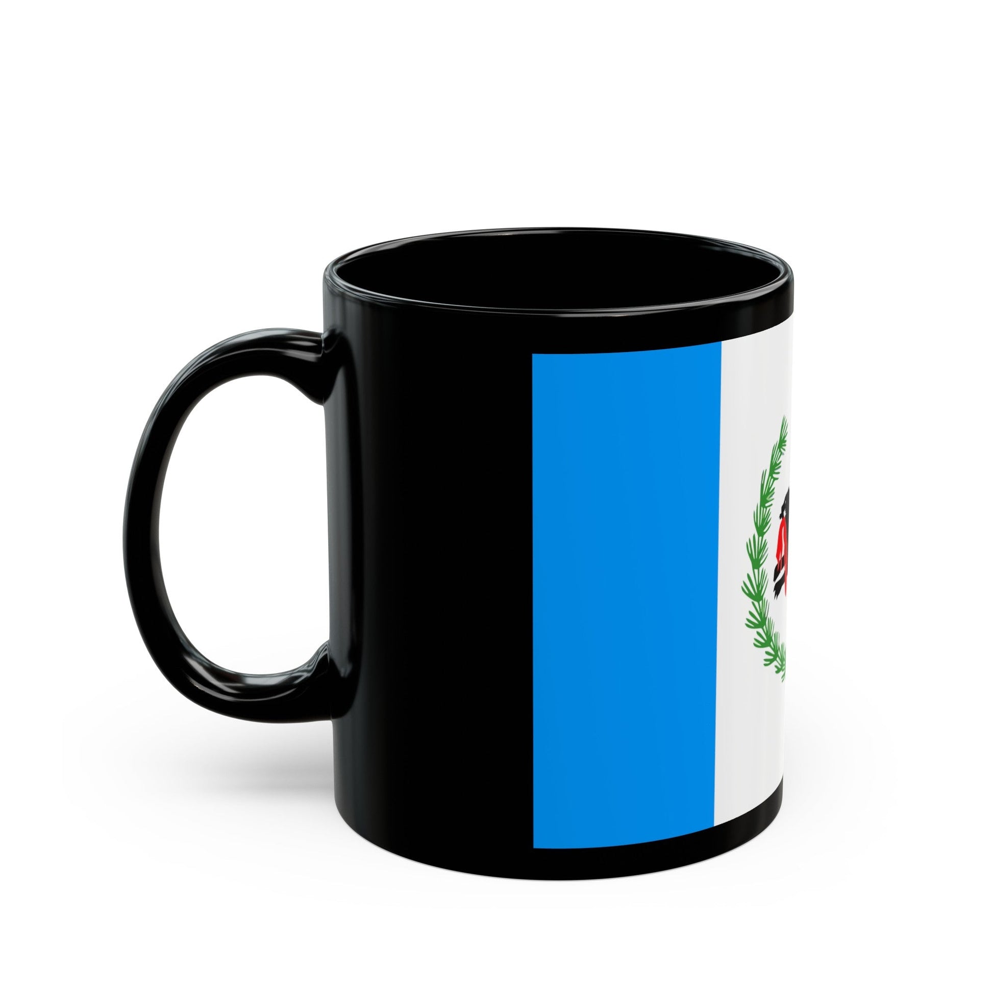 Flag of Irkutsk Oblast Russia - Black Coffee Mug-The Sticker Space