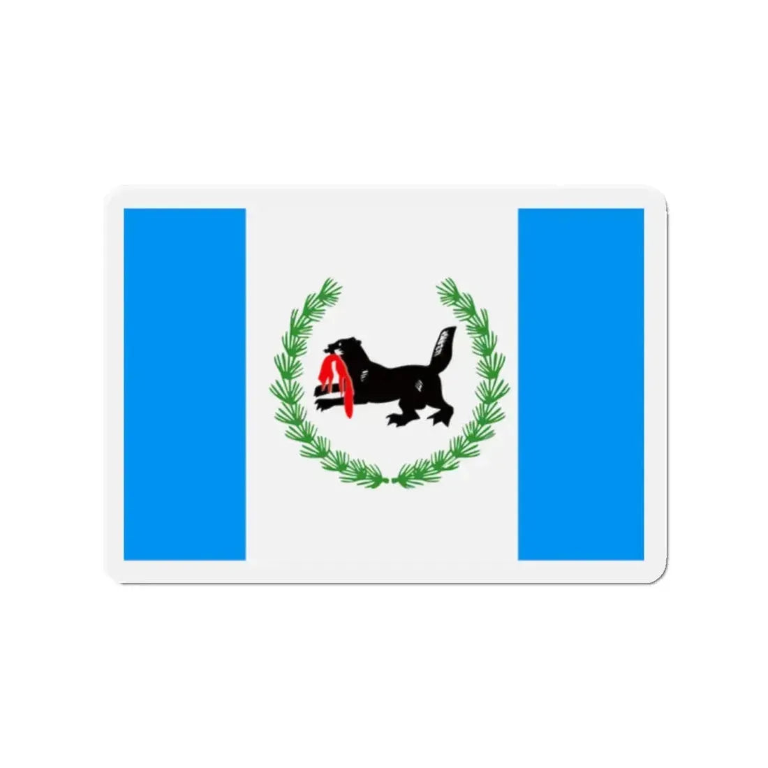 Flag of Irkutsk Oblast Russia - Refrigerator Magnet 2 Inch - The Sticker Space