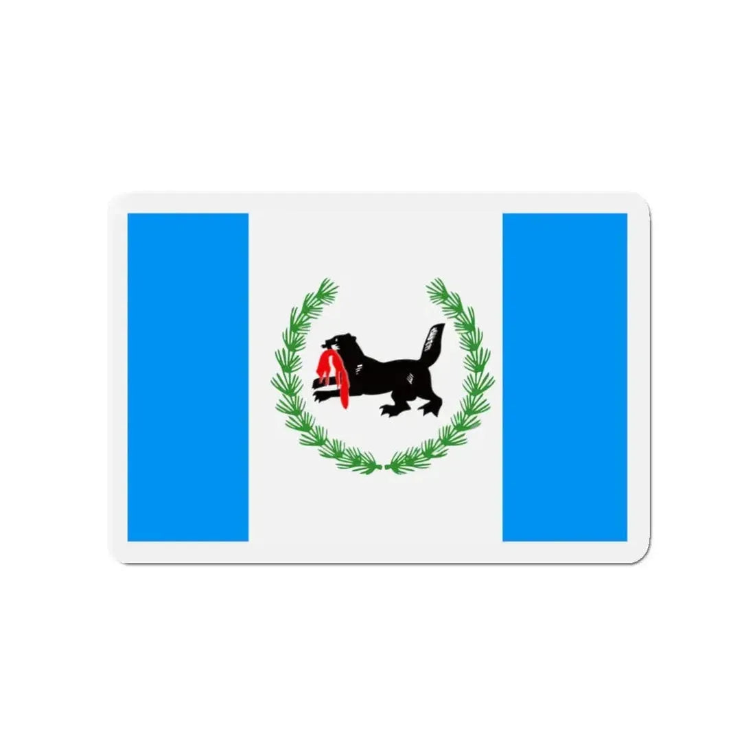 Flag of Irkutsk Oblast Russia - Refrigerator Magnet 3 Inch - The Sticker Space