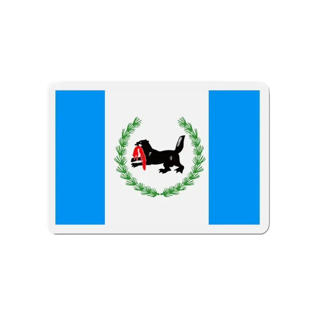 Flag of Irkutsk Oblast Russia - Refrigerator Magnet 4 Inch - The Sticker Space