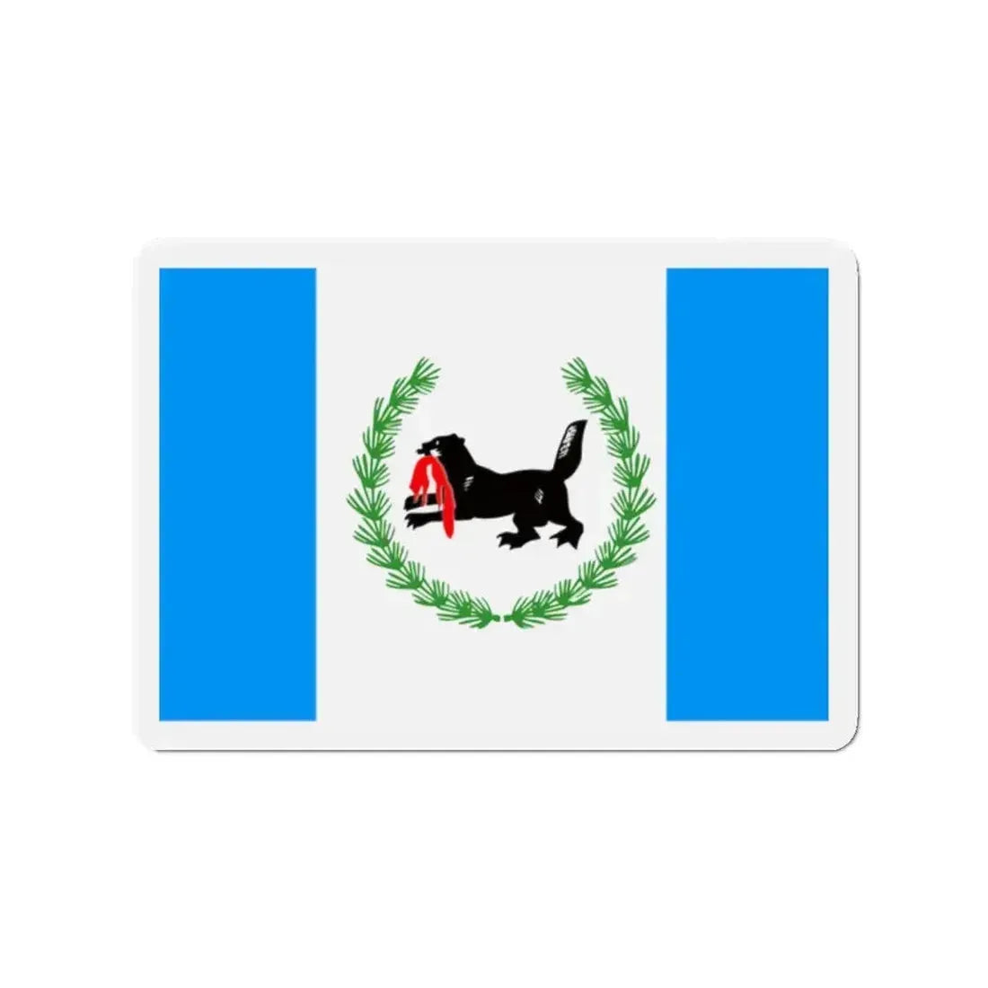 Flag of Irkutsk Oblast Russia - Refrigerator Magnet - The Sticker Space