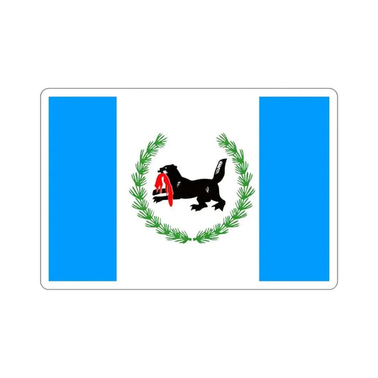 Flag of Irkutsk Oblast Russia STICKER Vinyl Die-Cut Decal 6 Inch - The Sticker Space
