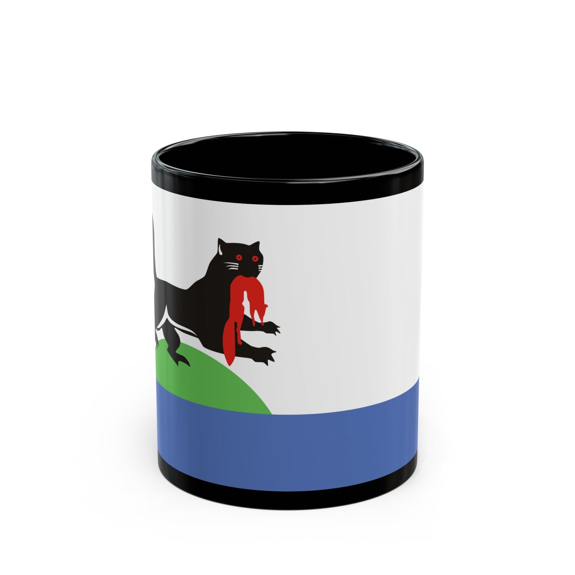 Flag of Irkutsk Russia - Black Coffee Mug-11oz-The Sticker Space