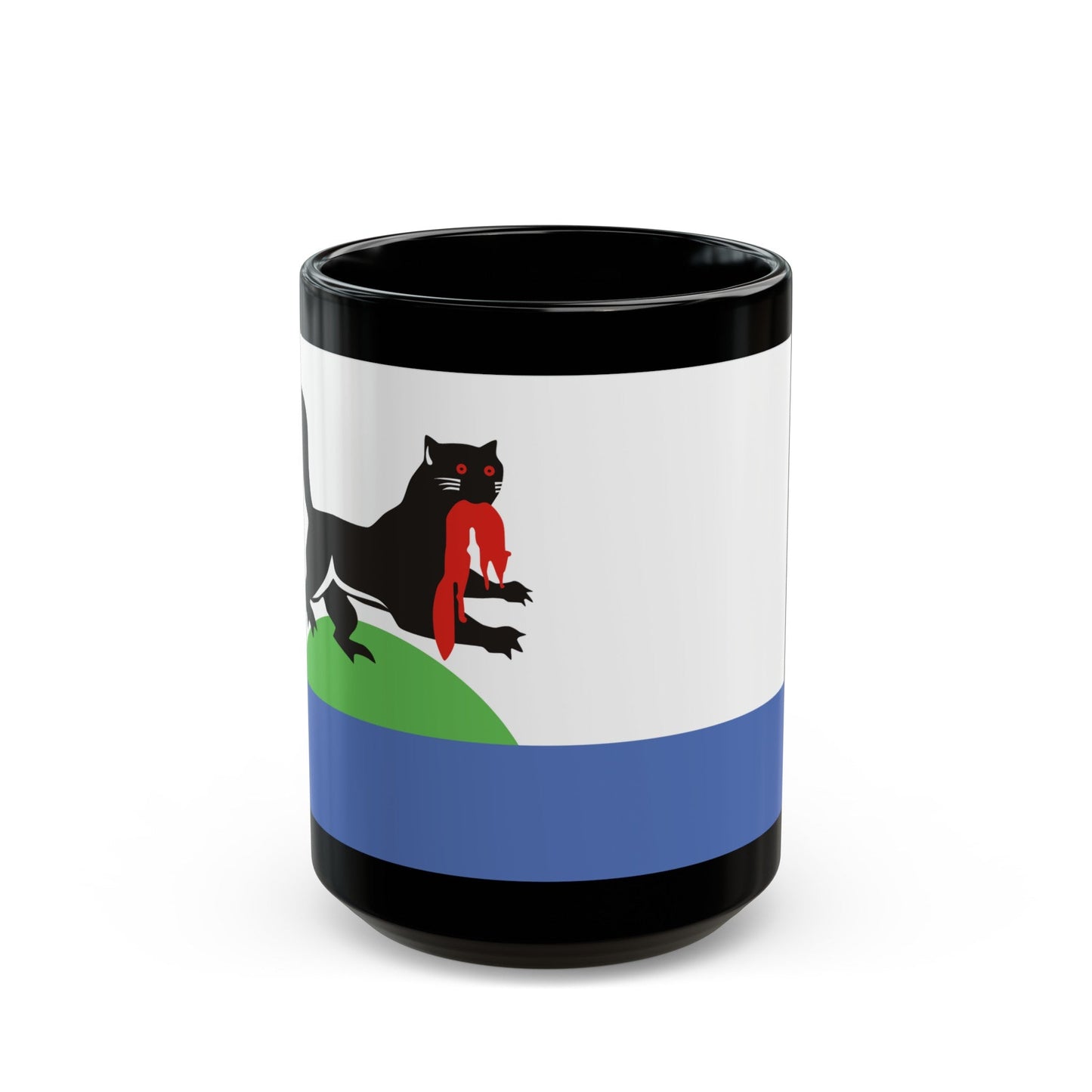 Flag of Irkutsk Russia - Black Coffee Mug-15oz-The Sticker Space