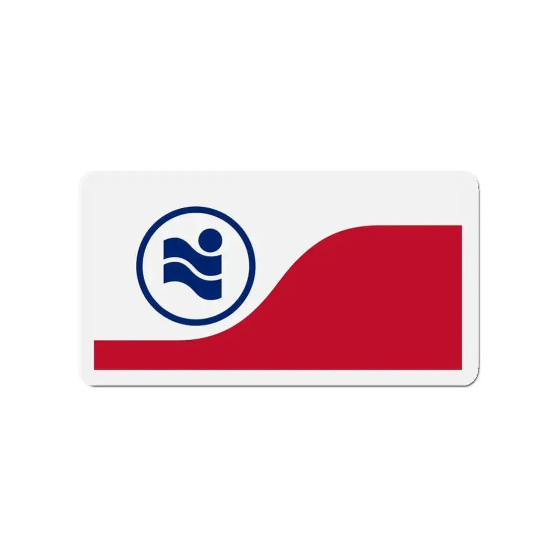 Flag of Irving Texas - Refrigerator Magnet 3 Inch - The Sticker Space