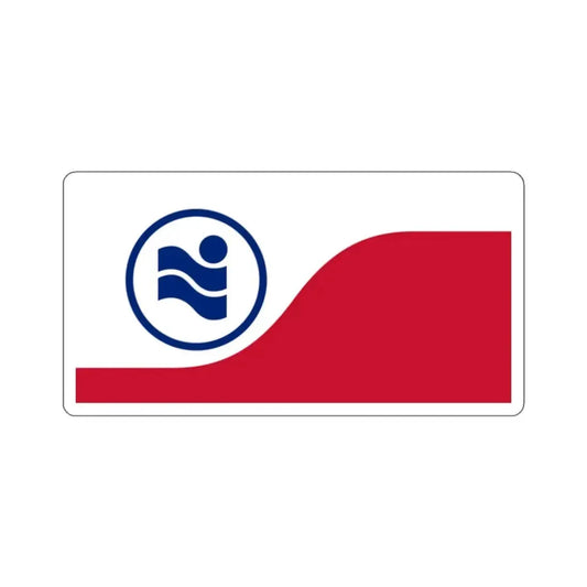 Flag of Irving, Texas - STICKER Vinyl Kiss-Cut Decal 2 Inch White - The Sticker Space