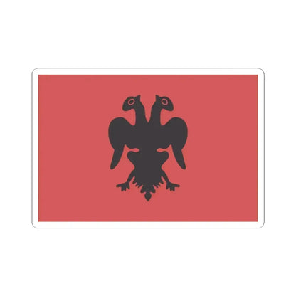 Flag of Isa Boletini 1910 (Albania) STICKER Vinyl Kiss-Cut Decal 2 Inch White - The Sticker Space