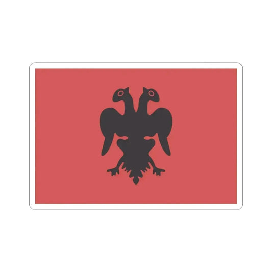Flag of Isa Boletini 1910 (Albania) STICKER Vinyl Kiss-Cut Decal 2 Inch White - The Sticker Space