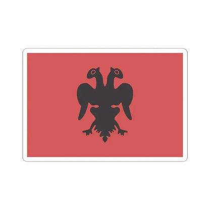 Flag of Isa Boletini 1910 (Albania) STICKER Vinyl Kiss-Cut Decal 4 Inch White - The Sticker Space