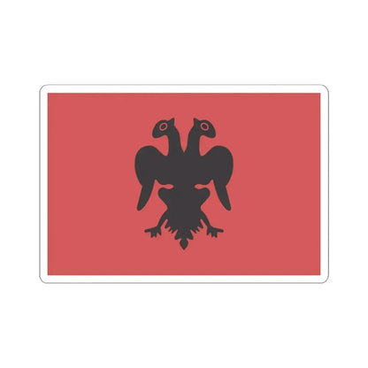 Flag of Isa Boletini 1910 (Albania) STICKER Vinyl Kiss-Cut Decal 6 Inch White - The Sticker Space