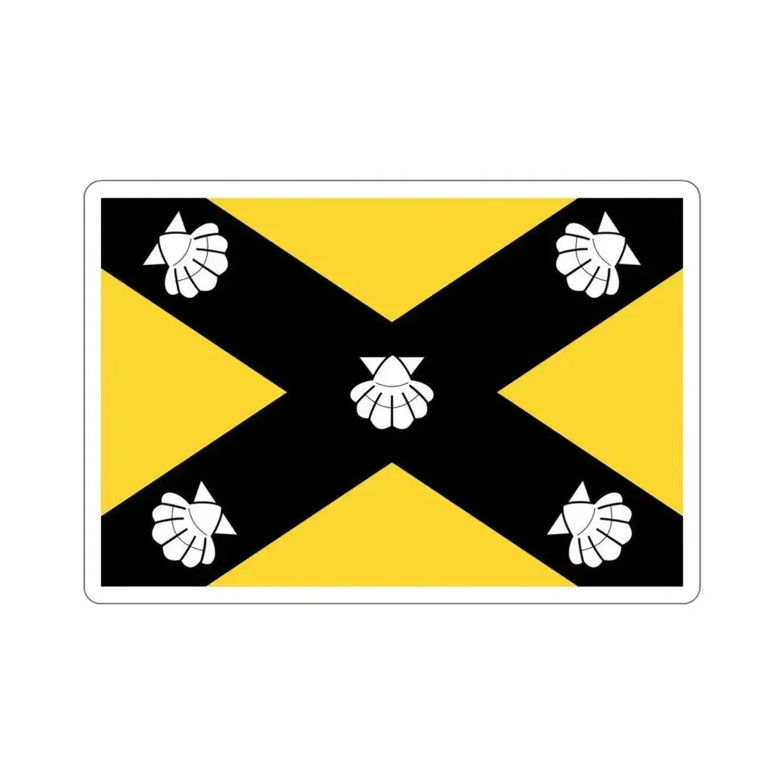 Flag of Isla Malta STICKER Vinyl Die-Cut Decal 4 Inch - The Sticker Space