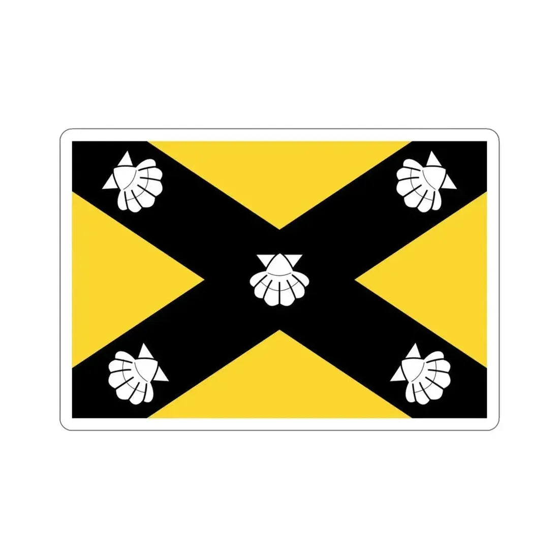 Flag of Isla Malta STICKER Vinyl Die-Cut Decal 4 Inch - The Sticker Space