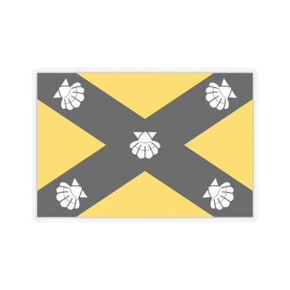 Flag of Isla Malta - STICKER Vinyl Kiss-Cut Decal 2 Inch Transparent - The Sticker Space