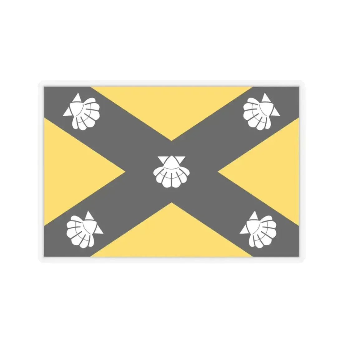 Flag of Isla Malta - STICKER Vinyl Kiss-Cut Decal 3 Inch Transparent - The Sticker Space