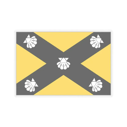 Flag of Isla Malta - STICKER Vinyl Kiss-Cut Decal 3 Inch Transparent - The Sticker Space