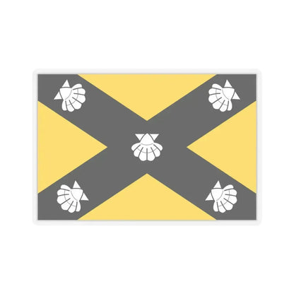 Flag of Isla Malta - STICKER Vinyl Kiss-Cut Decal 4 Inch Transparent - The Sticker Space