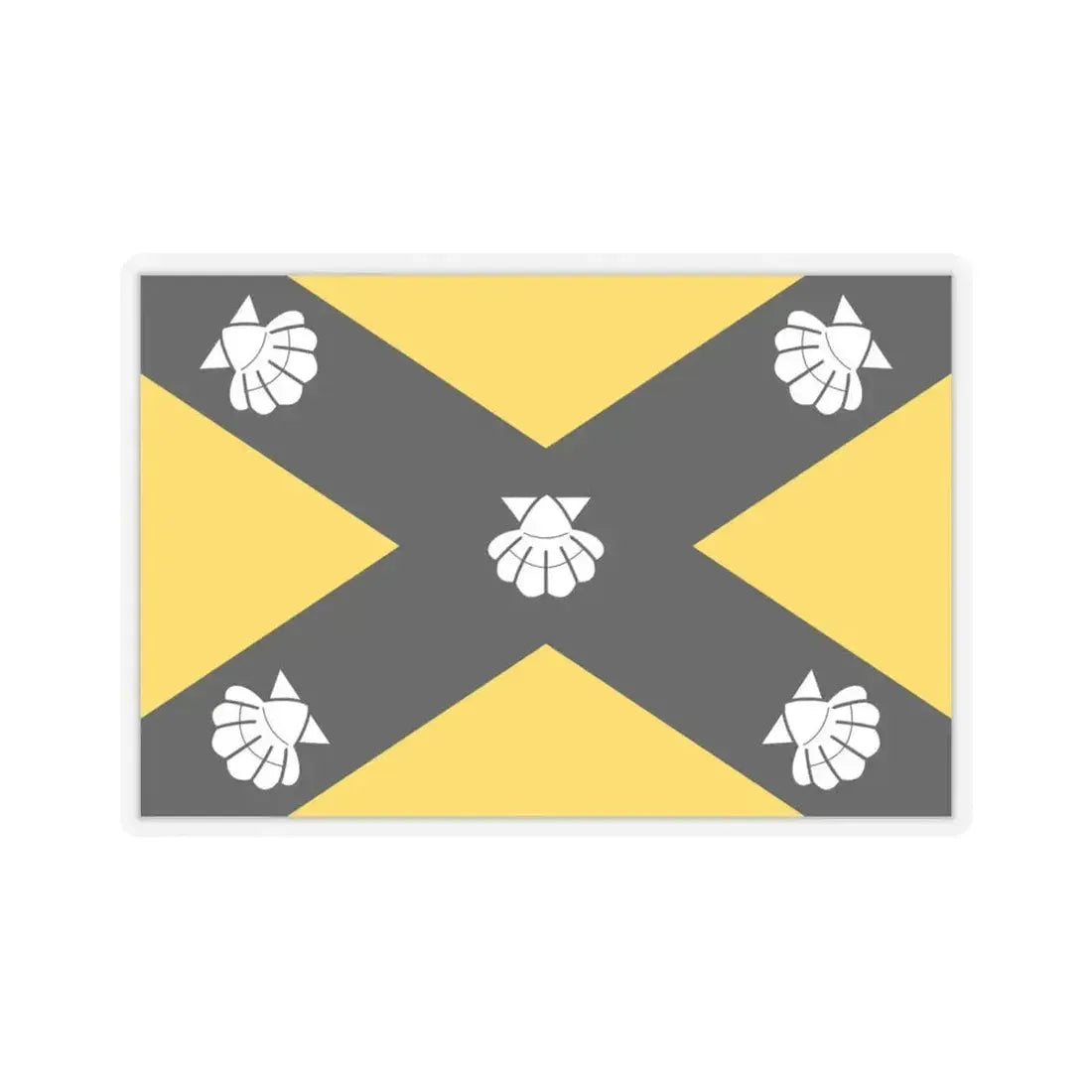 Flag of Isla Malta - STICKER Vinyl Kiss-Cut Decal 6 Inch Transparent - The Sticker Space