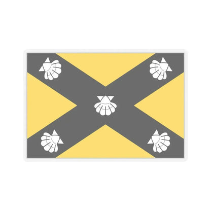 Flag of Isla Malta - STICKER Vinyl Kiss-Cut Decal 6 Inch Transparent - The Sticker Space