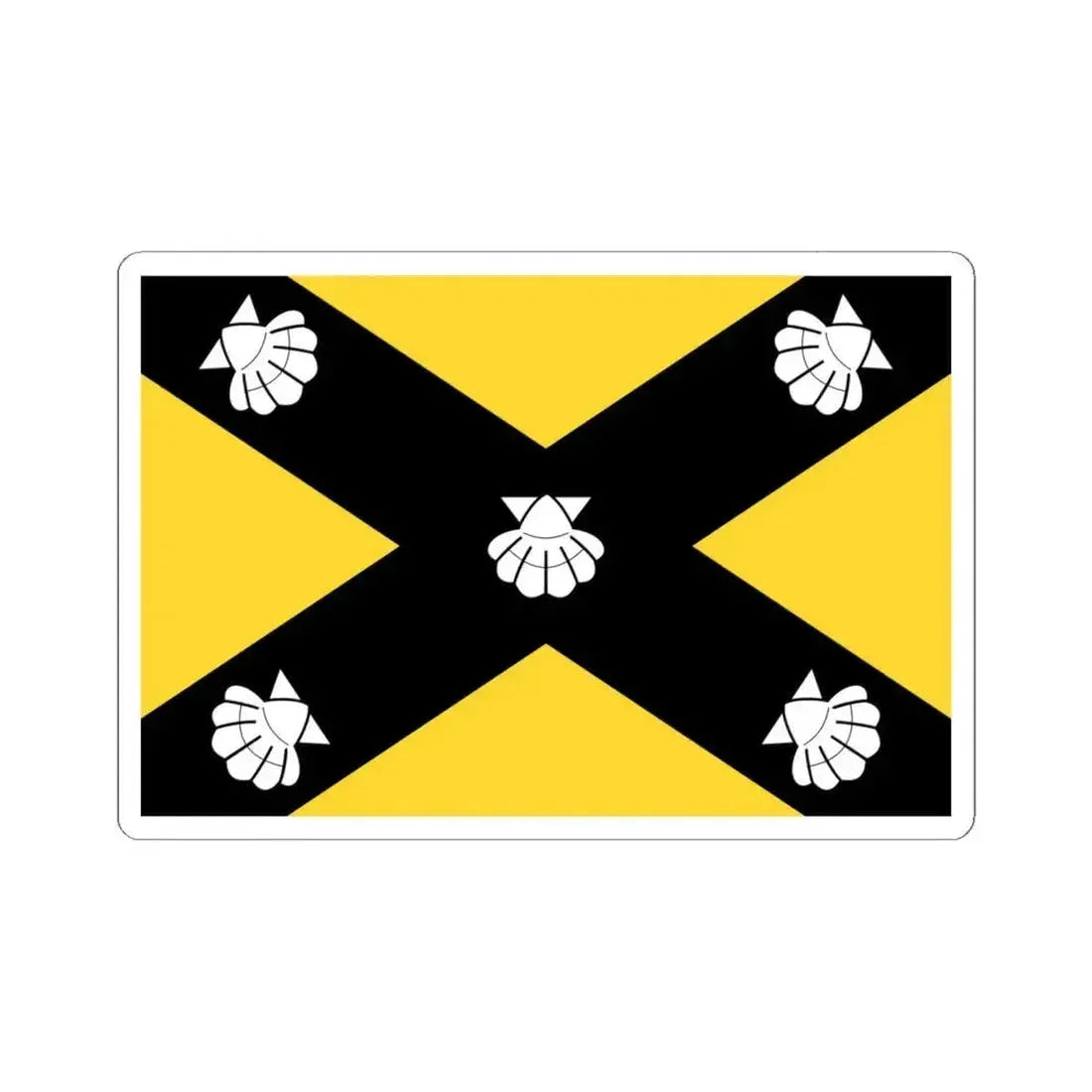 Flag of Isla Malta - STICKER Vinyl Kiss-Cut Decal 6 Inch White - The Sticker Space