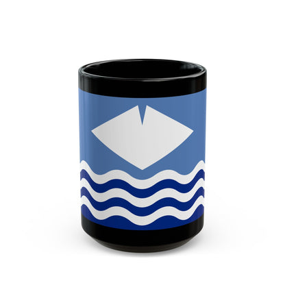 Flag of Isle of Wight UK - Black Coffee Mug-15oz-The Sticker Space